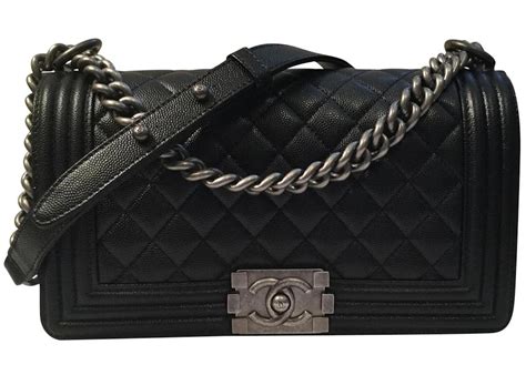 chanel le boy caviar silver hardware|The Ultimate Guide to the Chanel Boy Bag .